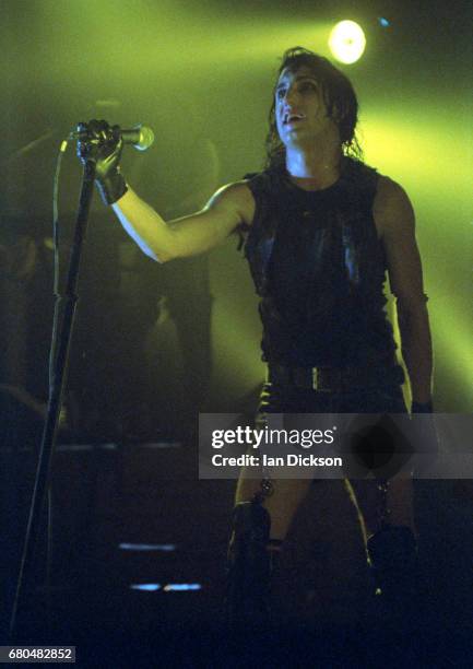 Trent Reznor of Nine Inch Nails performing on stage at The Forum, Kentish Town, London 25 May 1994.