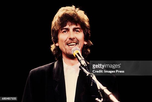 George Harrison at the 1988 Rock n Roll Hall of Fame Induction Ceremony circa 1988 in New York City.