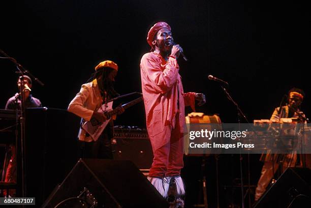 Jimmy Cliff in concert circa 1985 in New York City.