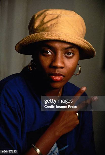 1990s: Portrait session with MC Lyte circa 1990s in New York City.