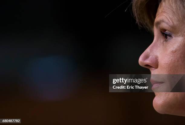Former U.S. Deputy Attorney General Sally Yates testifies before the Senate Judiciary Committee's Subcommittee on Crime and Terrorism in the Hart...
