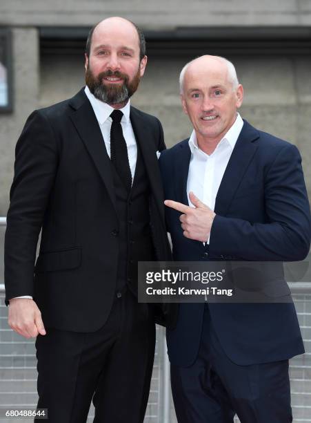 Johnny Harris and Barry McGuigan attend the "Jawbone" UK premiere at BFI Southbank on May 8, 2017 in London, United Kingdom.