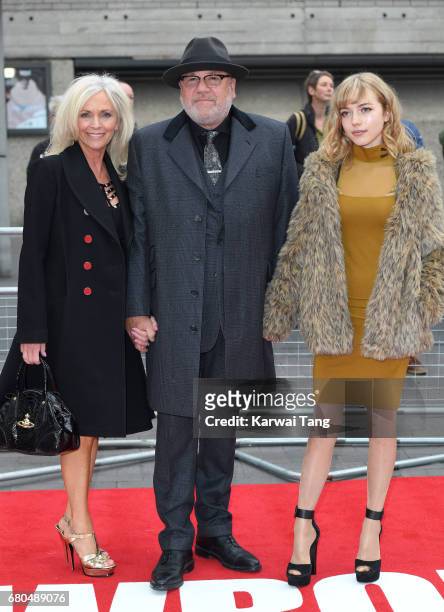 Elaine Winstone, Ray Winstone and Ellie Rae Winstone attend the "Jawbone" UK premiere at BFI Southbank on May 8, 2017 in London, United Kingdom.