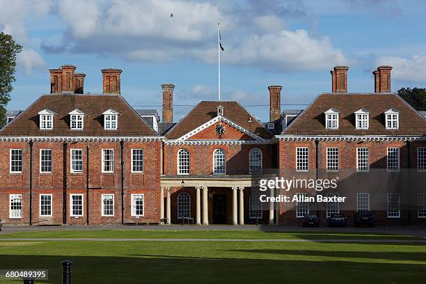 facade of the prestigious marlborough college - marlborough stock pictures, royalty-free photos & images