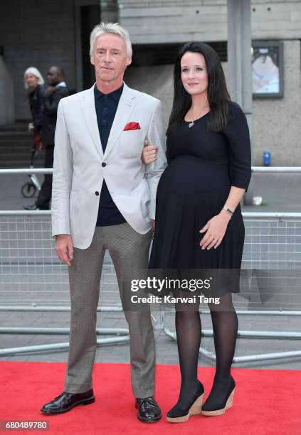 Paul Weller and Hannah Andrews attend the "Jawbone" UK premiere at BFI Southbank on May 8, 2017 in London, United Kingdom.