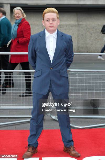 Thomas Turgoose attends the "Jawbone" UK premiere at BFI Southbank on May 8, 2017 in London, United Kingdom.