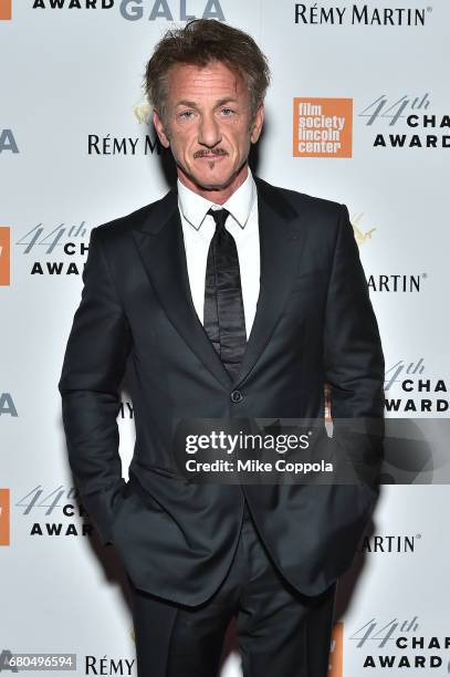 Actor Sean Penn backstage during the 44th Chaplin Award Gala at David H. Koch Theater at Lincoln Center on May 8, 2017 in New York City.