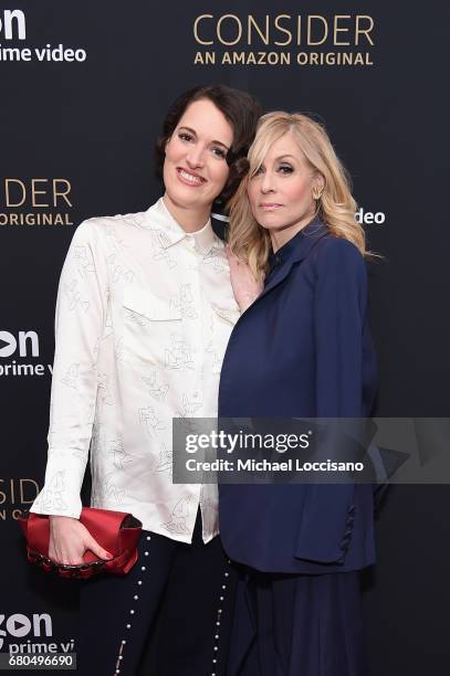 Actors Phoebe Waller-Bridge and Judith Light attend the FLEABAG Emmy For Your Consideration Event held at The Metrograph theater on May 8, 2017 in...