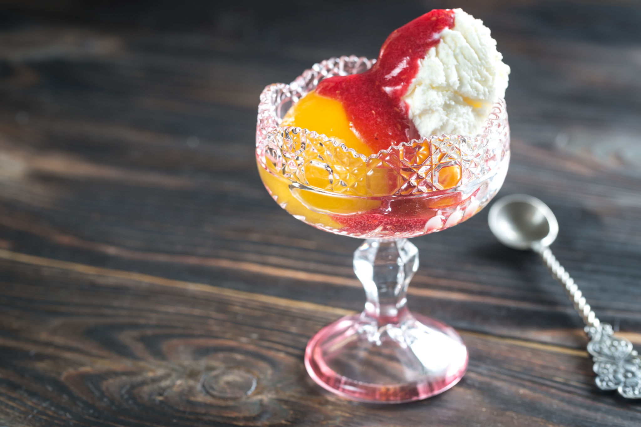 peach dessert