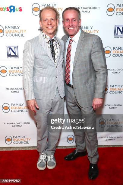 Bruce Cohen and Stan Sloan at Family Equality Council's "Night at the Pier" at Pier 60 on May 8, 2017 in New York City.