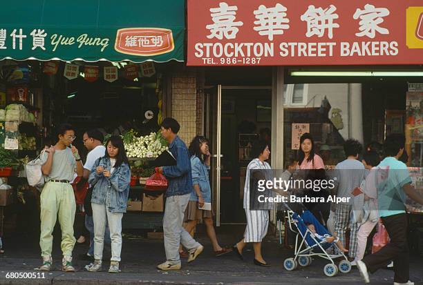 Yue Jung's and the Stockton Street Bakers in Chinatown, San Francisco, California, circa 1993.
