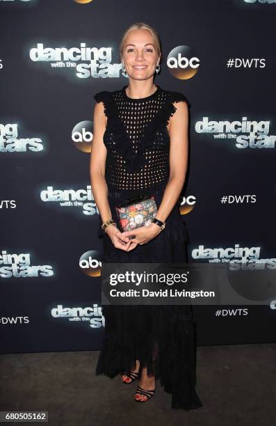 Danish TV personality Caroline Fleming attends "Dancing with the Stars" Season 24 at CBS Televison City on May 8, 2017 in Los Angeles, California.