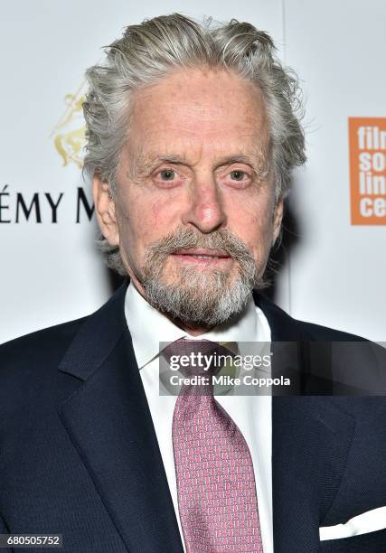 Actor Michael Douglas backstage during the 44th Chaplin Award Gala at David H. Koch Theater at Lincoln Center on May 8, 2017 in New York City.