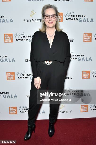 Actress Meryl Streep backstage during the 44th Chaplin Award Gala at David H. Koch Theater at Lincoln Center on May 8, 2017 in New York City.