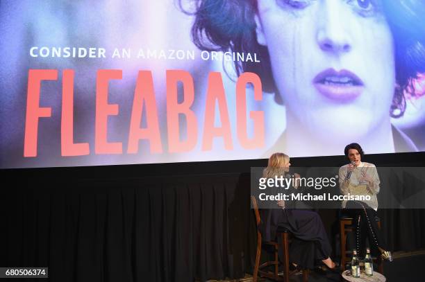 Actors Judith Light and Phoebe Waller-Bridge speak onstage during the FLEABAG Emmy For Your Consideration Event held at The Metrograph theater on May...
