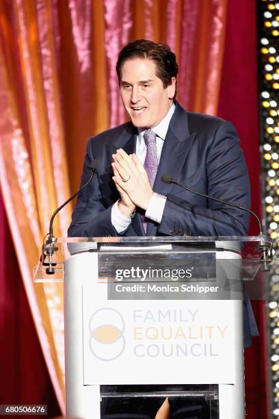 Nick Scandalios speaks on stage at Family Equality Council's "Night at the Pier" at Pier 60 on May 8, 2017 in New York City.