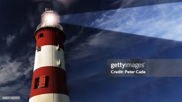 lighthouse - plymouth hoe stock pictures, royalty-free photos & images