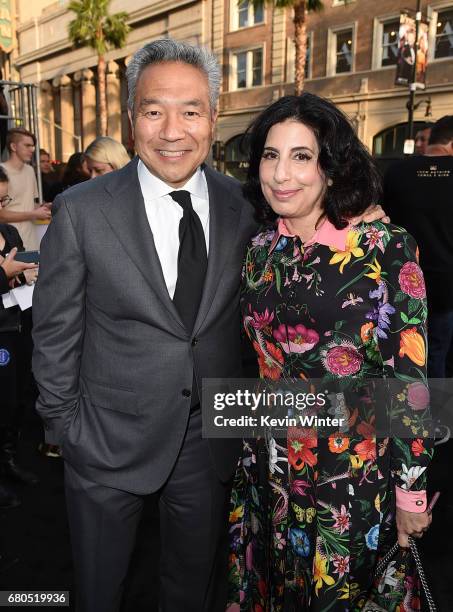 Chairman and CEO of Warner Bros. Entertainment Kevin Tsujihara and President, Worldwide Marketing and Distribution for Warner Bros. Pictures, Sue...