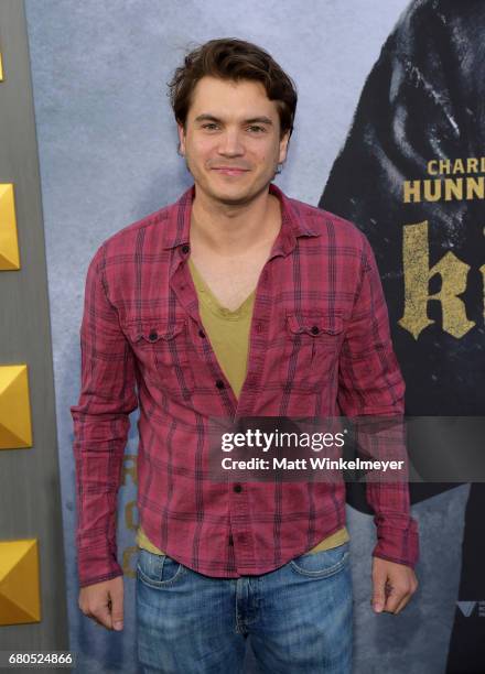 Actor Emile Hirsch attends the premiere of Warner Bros. Pictures' "King Arthur: Legend Of The Sword" at TCL Chinese Theatre on May 8, 2017 in...