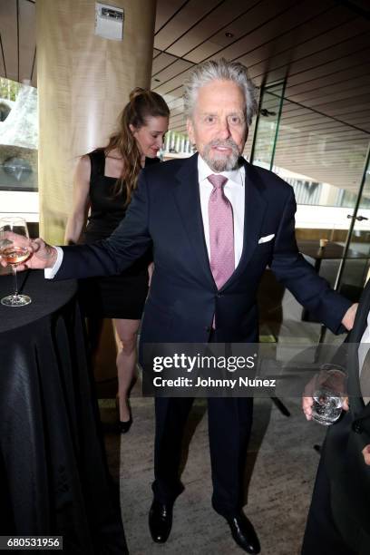 Actor Michael Douglas during the 44th Chaplin Award Gala - Dinner at David H. Koch Theater at Lincoln Center on May 8, 2017 in New York City.