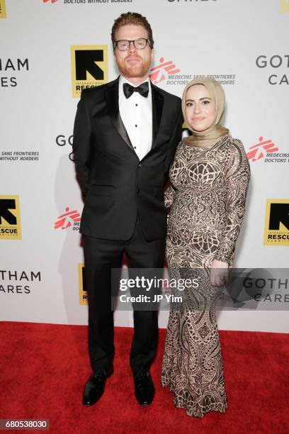 Sebastian Robins and Mona Haydar attends Gotham Cares Gala Fundraiser For The Syrian Refugee Crisis In Support of Medecin Sans Frontieres and The...