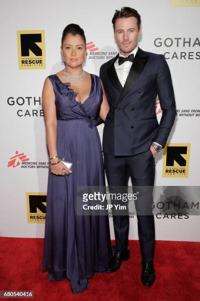 Model Alex Lundqvist and guest attend Gotham Cares Gala Fundraiser For The Syrian Refugee Crisis In Support of Medecin Sans Frontieres and The...