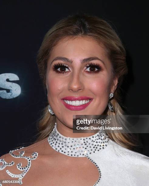 Dancer Emma Slater attends "Dancing with the Stars" Season 24 at CBS Televison City on May 8, 2017 in Los Angeles, California.