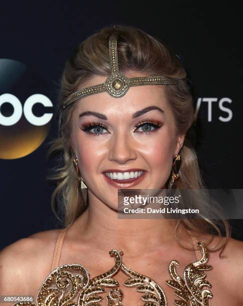 Dancer Lindsay Arnold attends "Dancing with the Stars" Season 24 at CBS Televison City on May 8, 2017 in Los Angeles, California.
