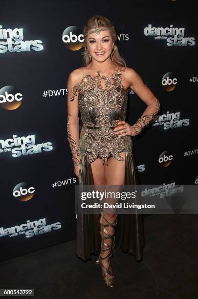 Dancer Lindsay Arnold attends "Dancing with the Stars" Season 24 at CBS Televison City on May 8, 2017 in Los Angeles, California.