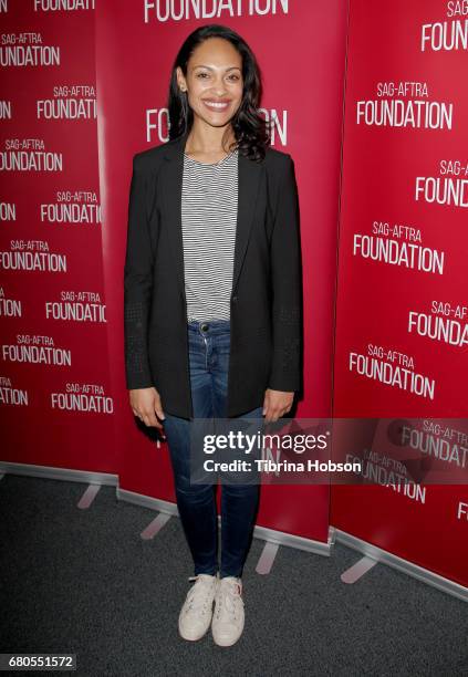 Cynthia Addai-Robinson attends SAG-AFTRA Foundation's Conversations with working actors at SAG-AFTRA Foundation Screening Room on May 8, 2017 in Los...