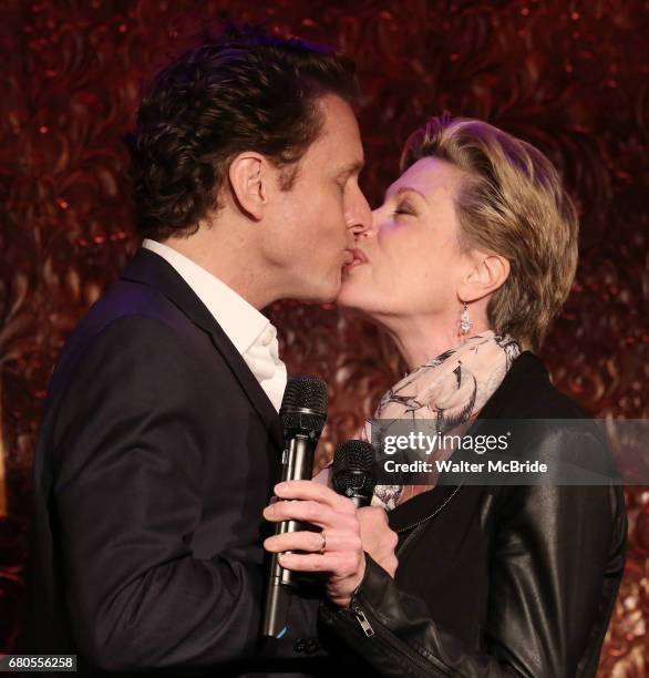 Jason Danieley and Marin Mazzie preview their show 'Broadway & Beyond' at Feinsteins/54 Below on May 8, 2017 in New York City.