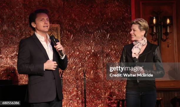 Jason Danieley and Marin Mazzie preview their show 'Broadway & Beyond' at Feinsteins/54 Below on May 8, 2017 in New York City.