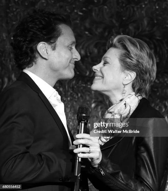 Jason Danieley and Marin Mazzie preview their show 'Broadway & Beyond' at Feinsteins/54 Below on May 8, 2017 in New York City.