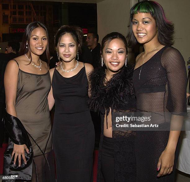 Music group One Vo1ce arrives at the Second Annual AMMY Awards For Asian American Entertainment November 10, 2001 in Los Angeles, CA.