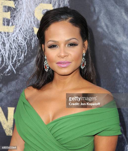 Actress Christina Milian arrives at the Los Angeles Premiere "King Arthur: Legend Of The Sword" at TCL Chinese Theatre on May 8, 2017 in Hollywood,...