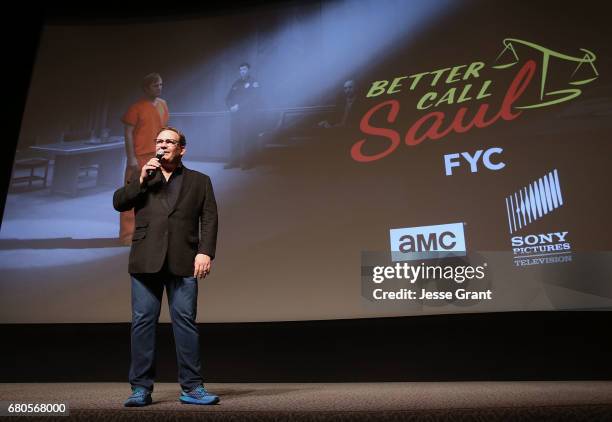 Actor Andy Richter attends the FYC screening and panel discussion of Better Call Saul moderated by Andy Richter featuring Peter Gould, Bob Odenkirk,...