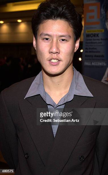 Actor Jay Wang arrives at the Second Annual AMMY Awards For Asian American Entertainment November 10, 2001 in Los Angeles, CA.