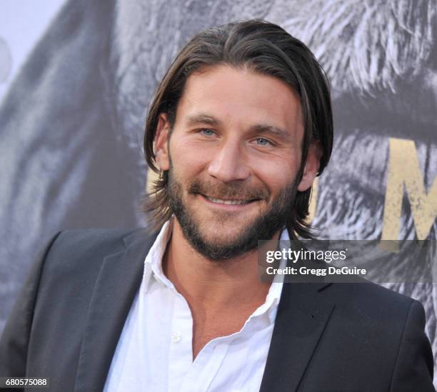 Zach McGowan arrives at the premiere of Warner Bros. Pictures' "King Arthur: Legend Of The Sword" at TCL Chinese Theatre on May 8, 2017 in Hollywood,...
