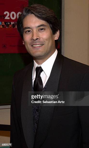 Actor Chris Tashima arrives at the Second Annual AMMY Awards For Asian American Entertainment November 10, 2001 in Los Angeles, CA.