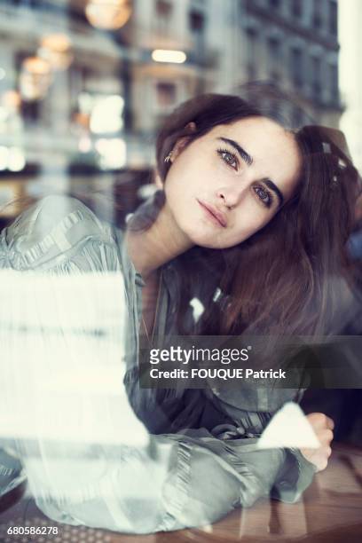March 14: Model and writer Loulou Robert photographed in a cafe in Paris on March 14, 2017.