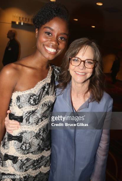 Denee Benton and Sally Field pose at the The 2017 Actors Fund Gala honoring Danny DeVito and Sally Field at The Marriott Marquis Times Square on May...