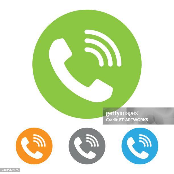 ilustrações de stock, clip art, desenhos animados e ícones de call icon - telefone fixo