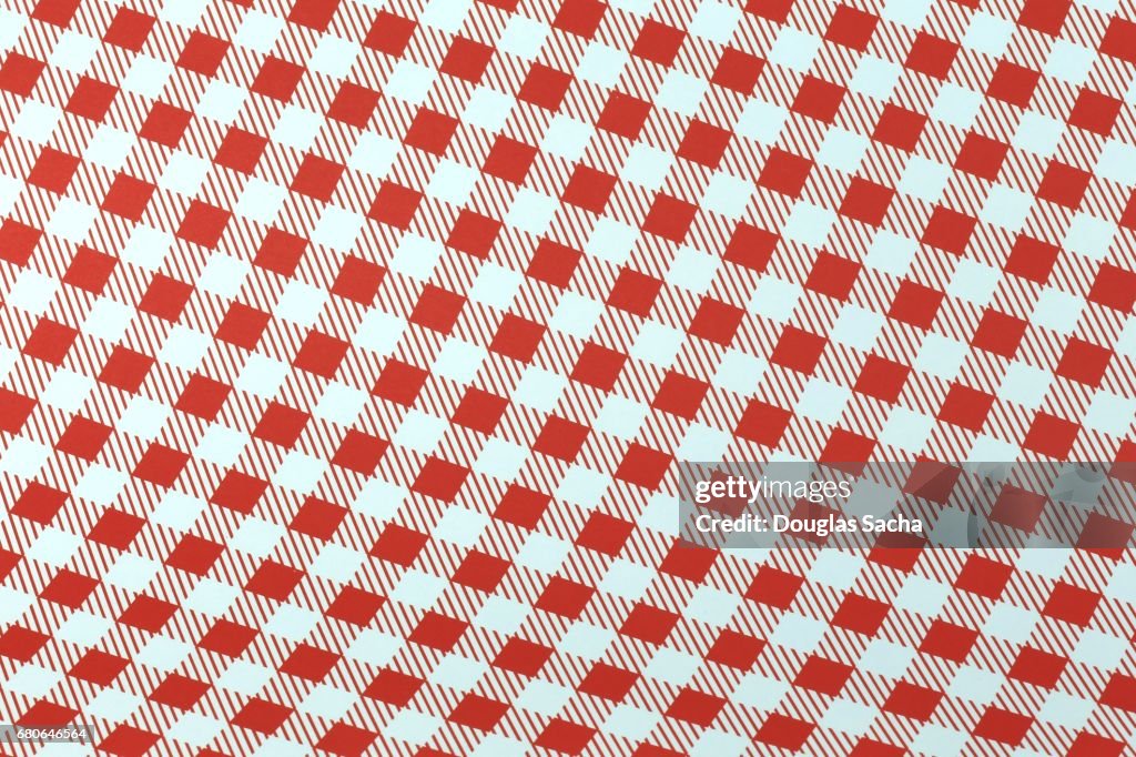 Checkered cloth pattern