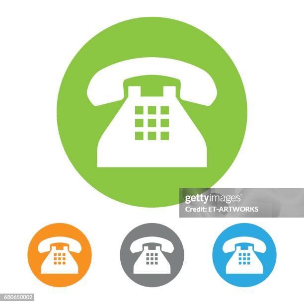 classic phone icon - black computer engineer stock illustrations