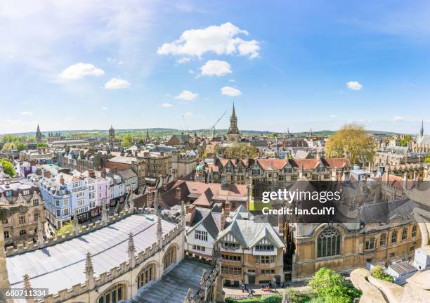 oxford university panorama - 英ドーセット クライストチャーチ ストックフォトと画像