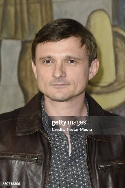 German actor Florian Lukas attends the photo call for the new season of the television show 'Weissensee' on May 9, 2017 in Berlin, Germany.