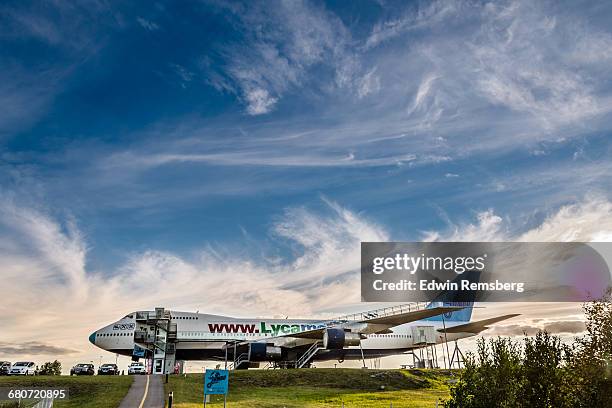 view of the jumbo stay in sweden - jumbo hostel stock pictures, royalty-free photos & images