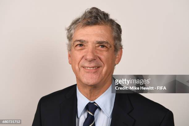 Council member Angel Maria Villar Llona poses for a portrait at the Diplomat Radisson Blu, ahead of the FIFA Congress, on May 9, 2017 in Manama,...