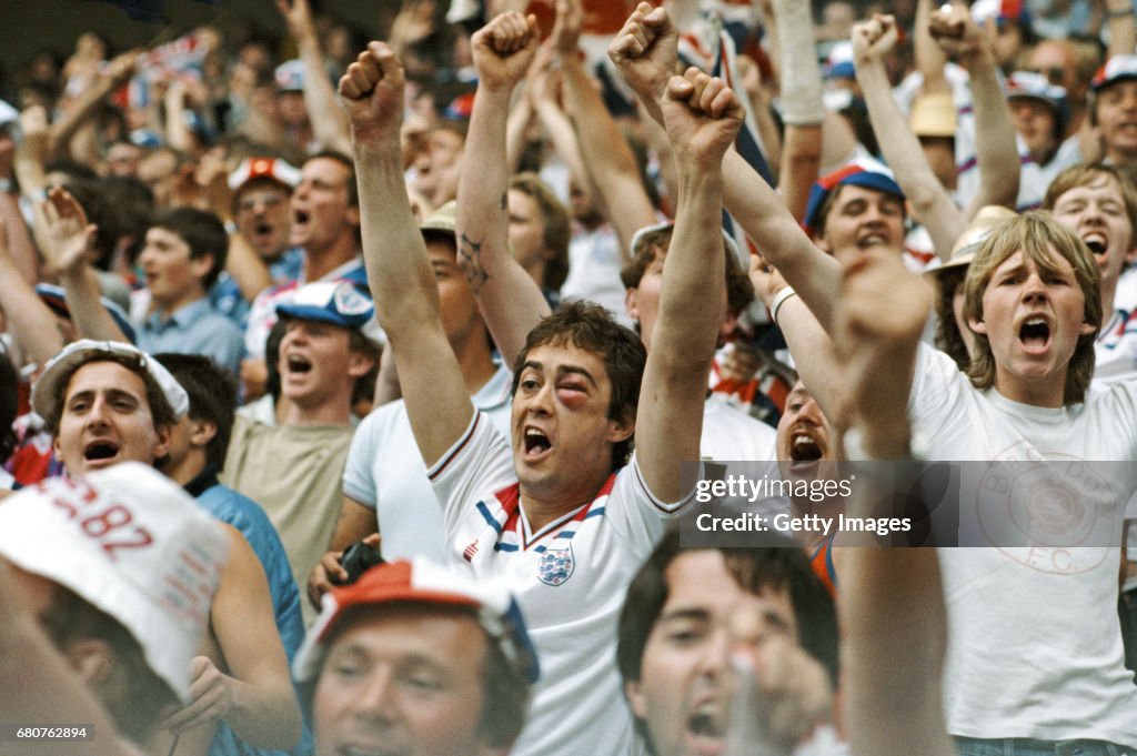 England Fans 1982 World Cup Spain