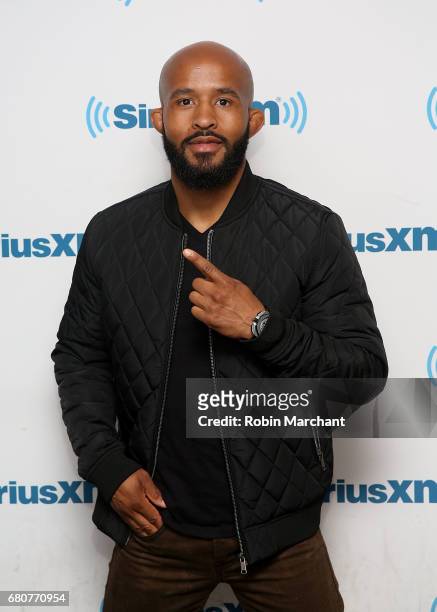 Demetrious 'Mighty Mouse' Johnson visits at SiriusXM Studios on May 9, 2017 in New York City.
